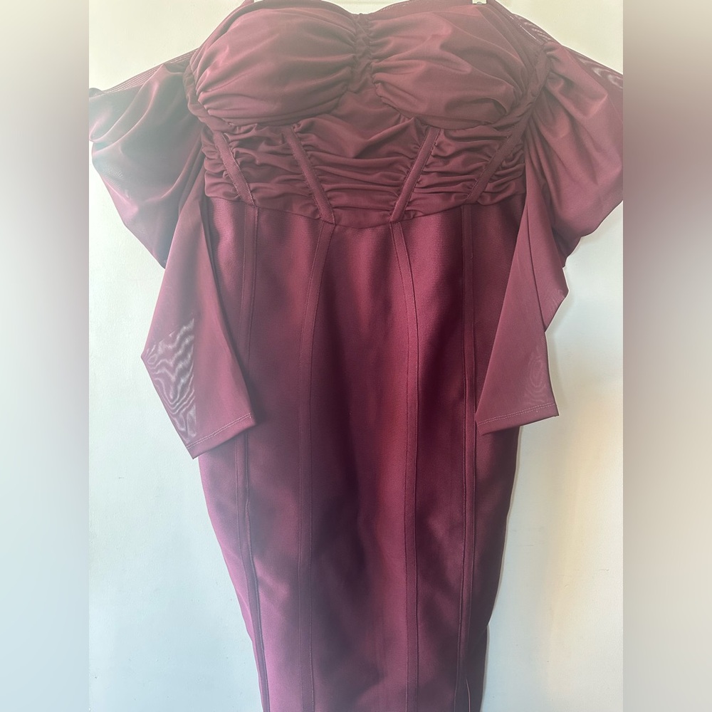 ASOS Burgundy Shapewear DRESS   Size: 16